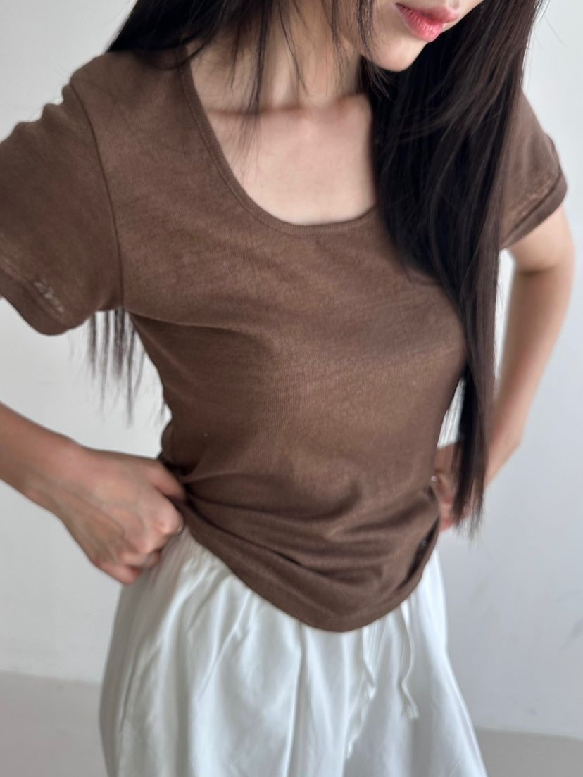 CYLINDER韓國代購㊣女裝新款熱賣休閑人氣25春夏職業推薦T恤CYLINDERT恤