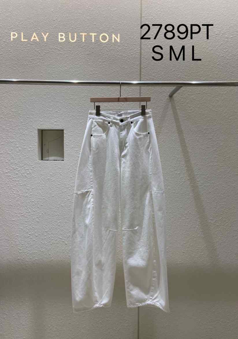 PLAYBUTTON-P韓國直郵㊣女裝新品25春夏人氣休閑熱賣牛仔褲PLAYBUTTON牛仔褲