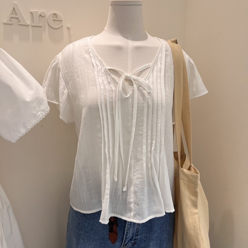ARE東大門㊣實拍女士新品職業人氣休閑熱賣25春夏襯衫蕾絲衫ARE YOU/ARE襯衫/蕾絲衫
