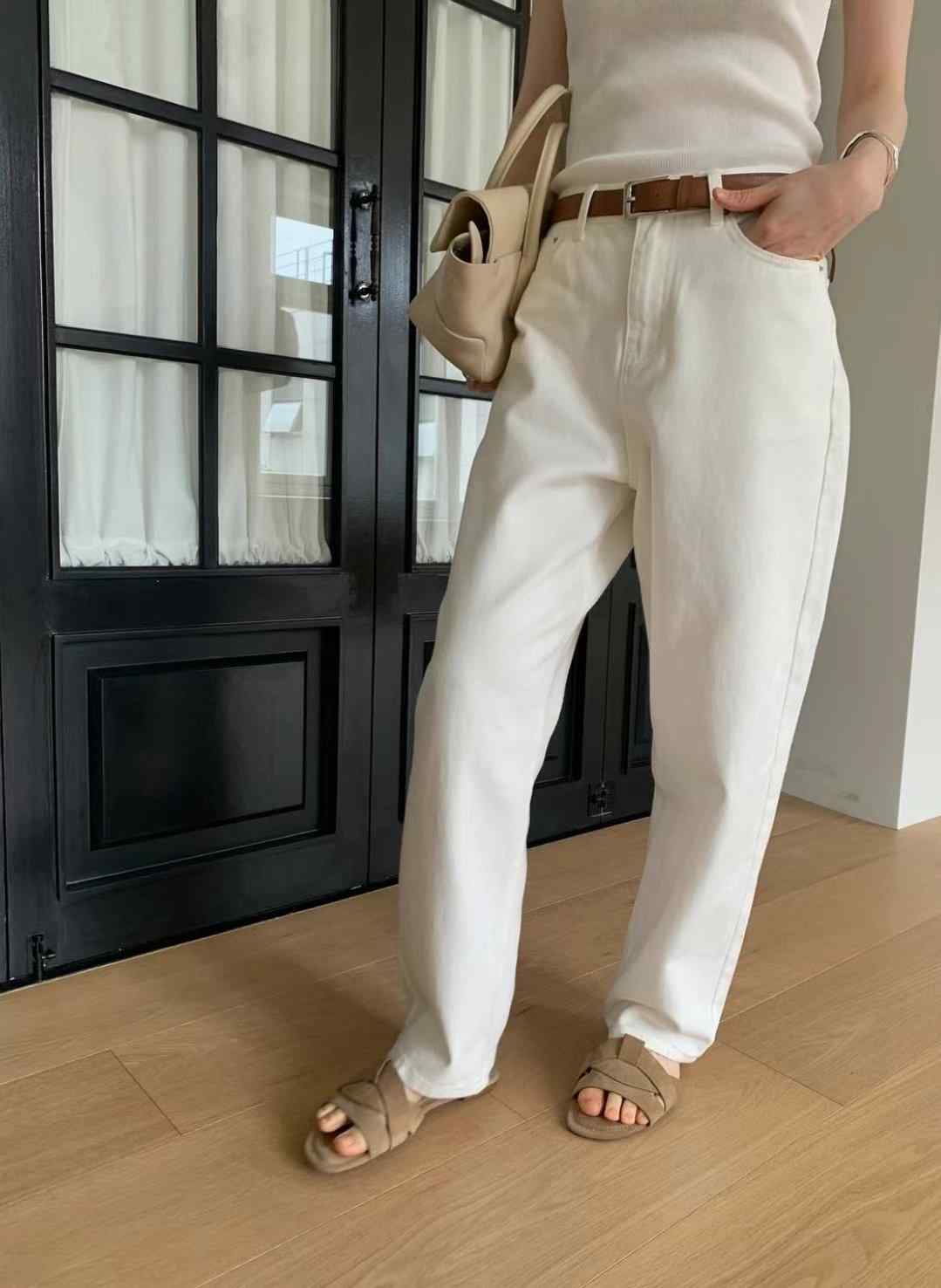 WEARRAW東大門㊣代購女士新款職業熱賣推薦25春夏休閑褲不含腰帶WEARRAW休閑褲