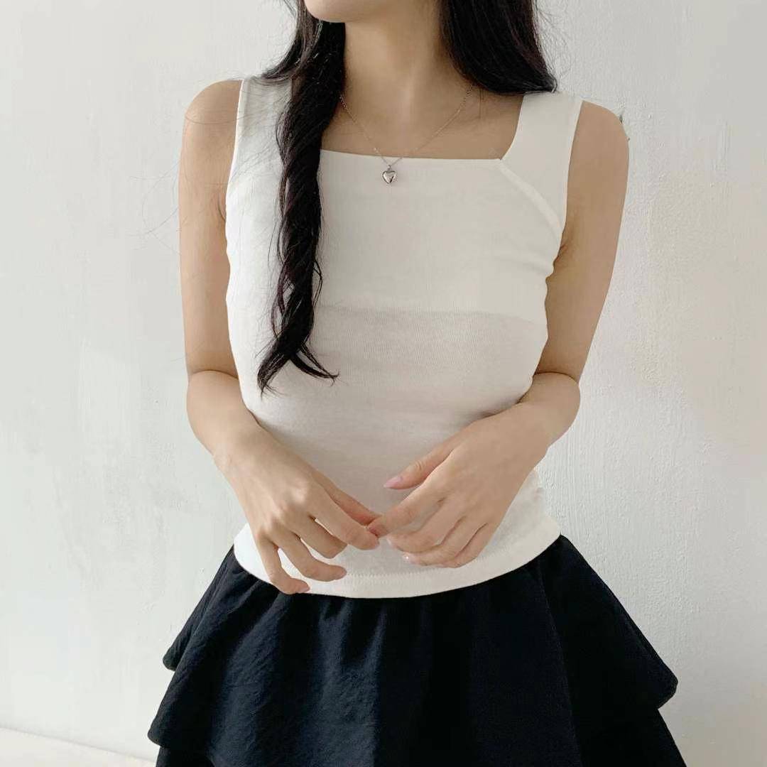 WOO SUNG東大門㊣代購女士新款推薦人氣休閑時尚熱賣吊帶背心WOO SUNG吊帶/背心