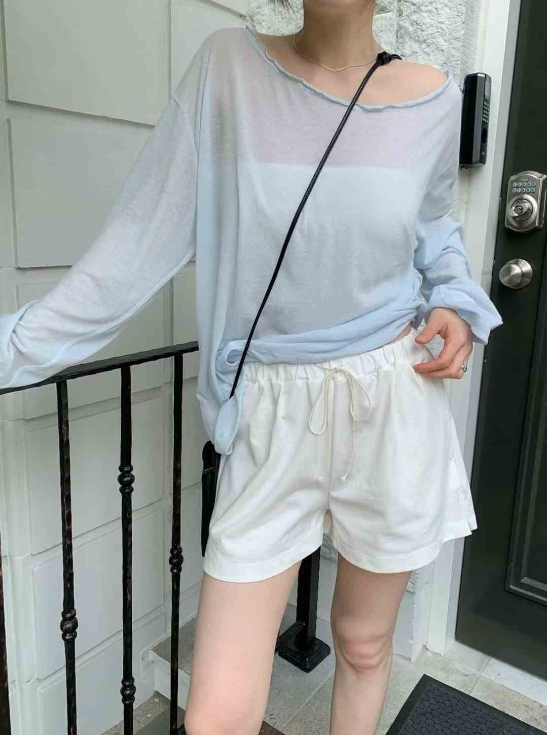 WEARRAW東大門㊣直郵女士新品時尚推薦休閑人氣職業短褲綁帶WEARRAW短褲
