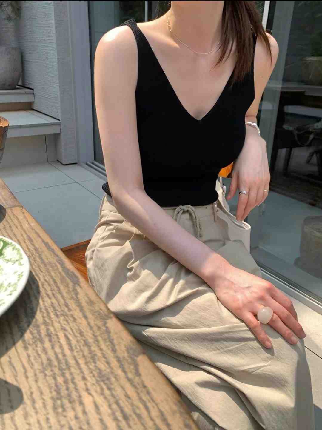 WEARRAW韓國直郵㊣女裝新品熱賣休閑25春夏職業時尚吊帶背心WEARRAW吊帶/背心