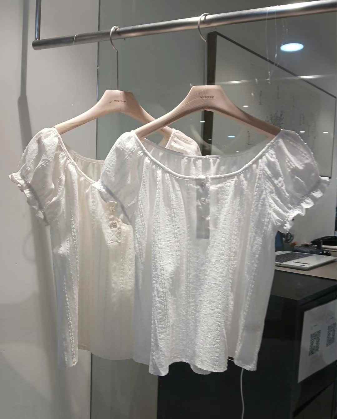 WEARRAW東大門㊣實拍女裝新品時尚熱賣職業襯衫蕾絲衫紐扣絨WEARRAW襯衫/蕾絲衫