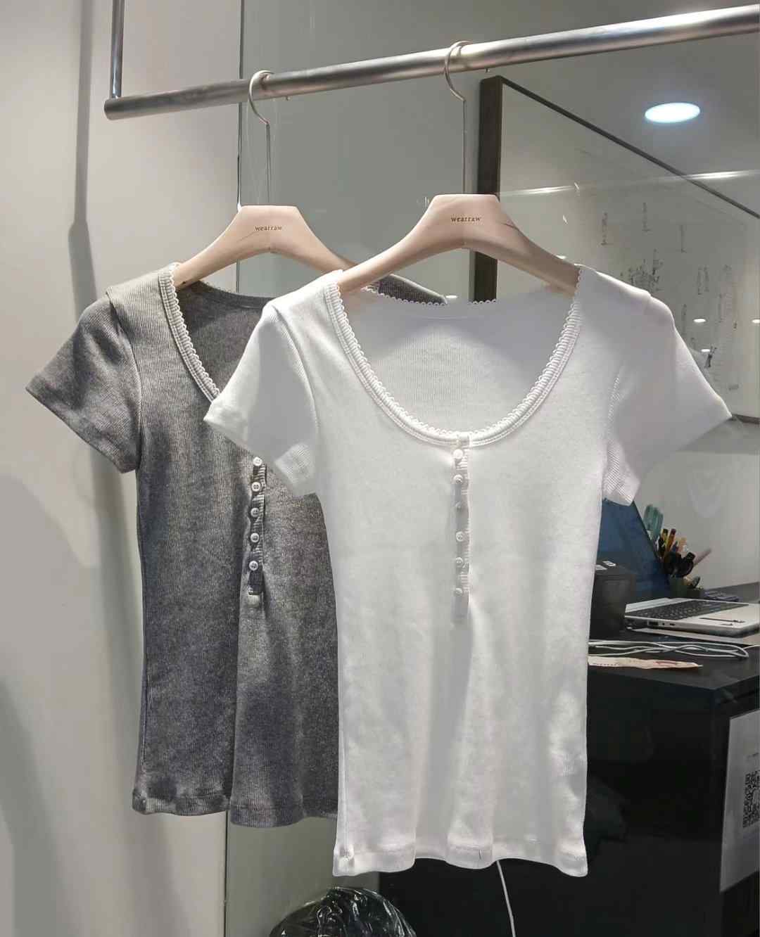 WEARRAW東大門㊣直郵女裝新品休閑推薦職業人氣時尚25春夏T恤WEARRAWT恤