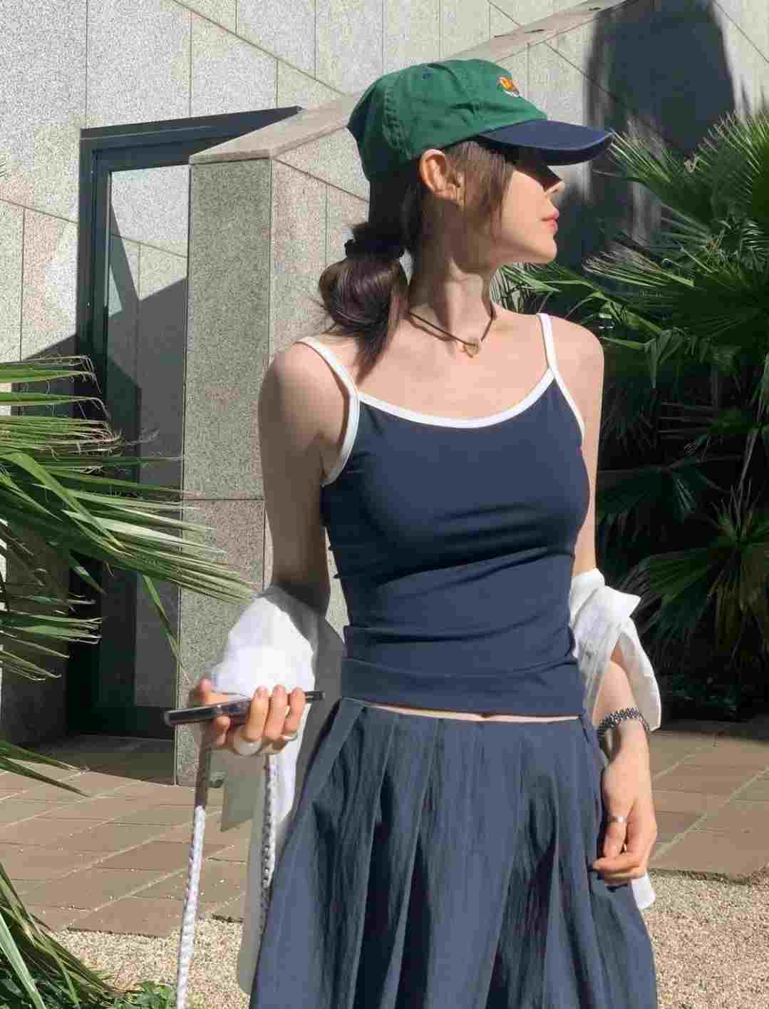 WEARRAW韓國直郵㊣女士新款熱賣時尚職業人氣25春夏吊帶背心WEARRAW吊帶/背心