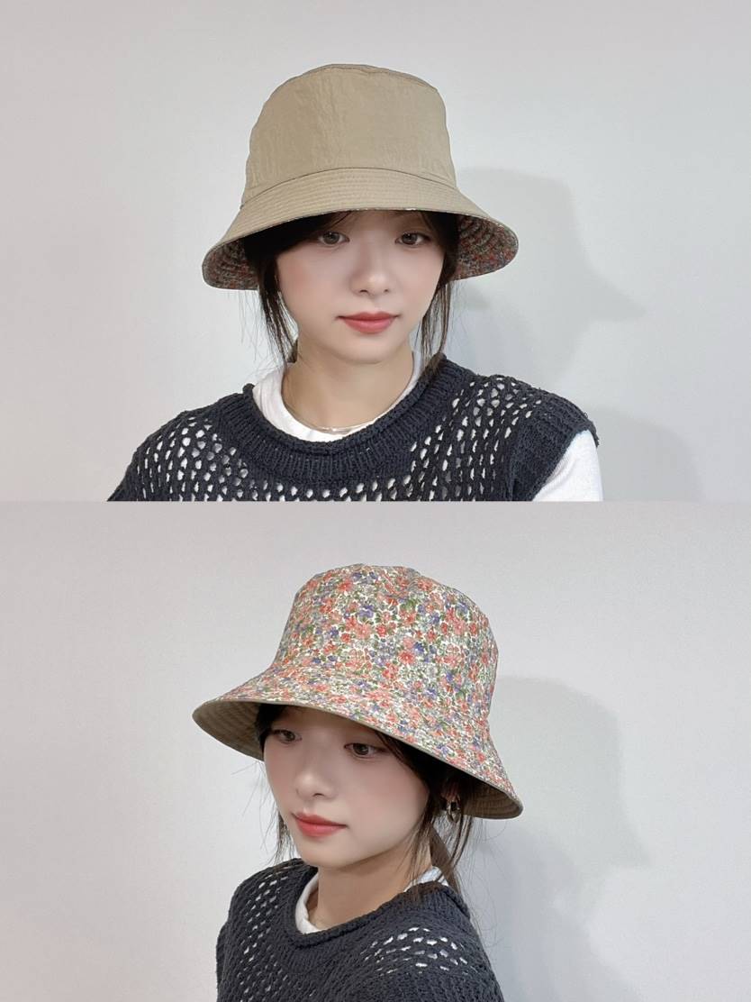LOVELY HAT韓國代購㊣女士新品休閑熱賣推薦25春夏帽子雙面LOVELY HAT帽子