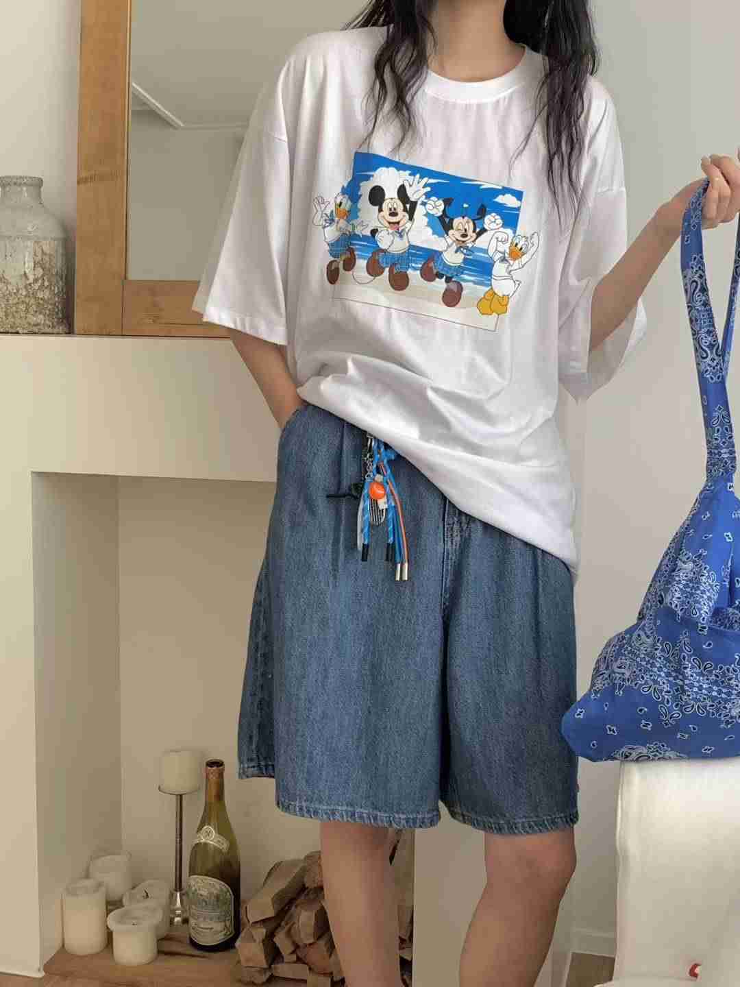 L V C韓國直郵㊣女士新品推薦人氣職業熱賣時尚休閑25春夏T恤L_V_CT恤