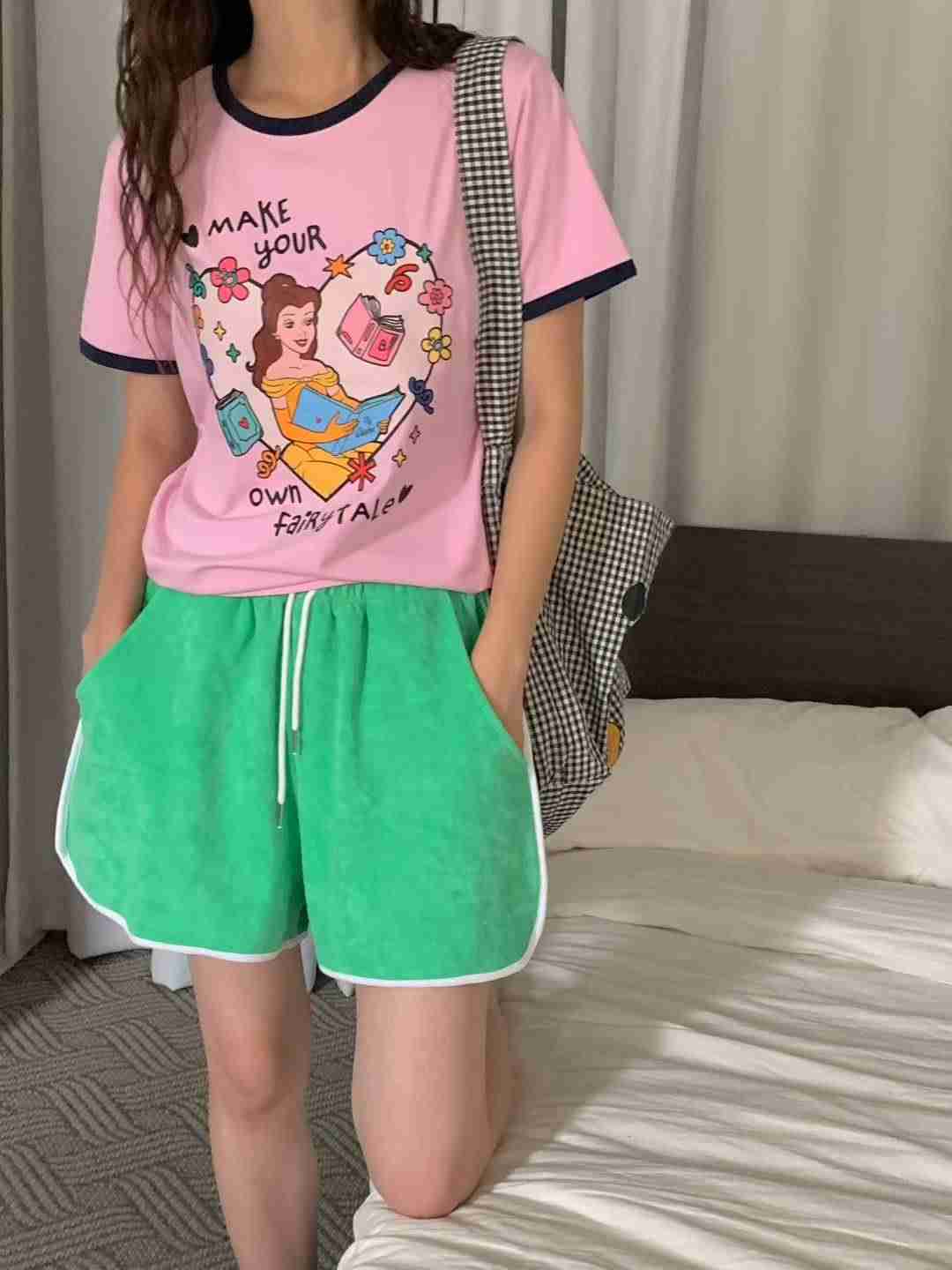 L V C韓國代購㊣女裝新品休閑職業25春夏時尚熱賣人氣短褲L_V_C短褲
