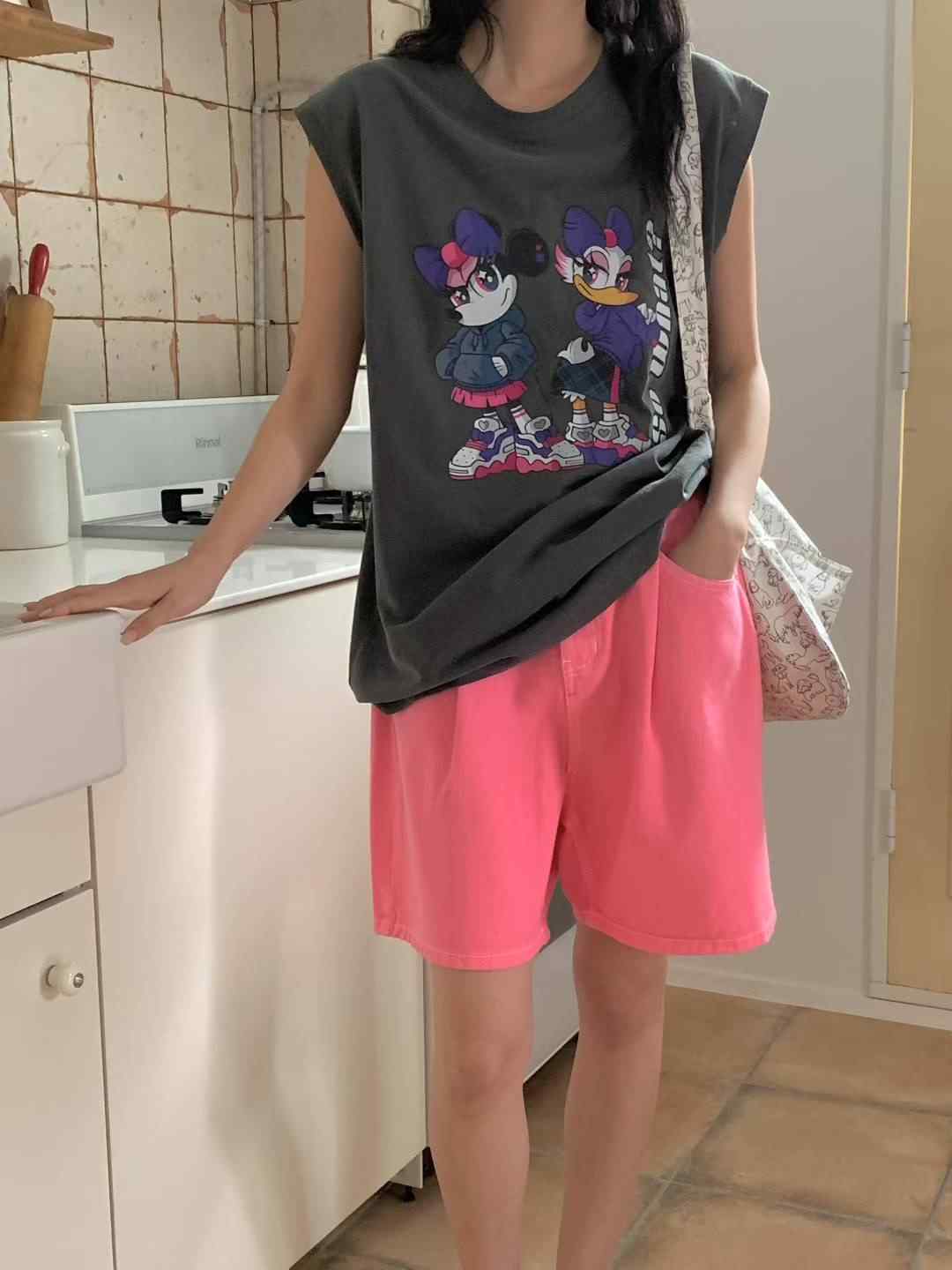 L V C東大門㊣實拍女裝新品人氣熱賣休閑25春夏職業吊帶背心L_V_C吊帶/背心