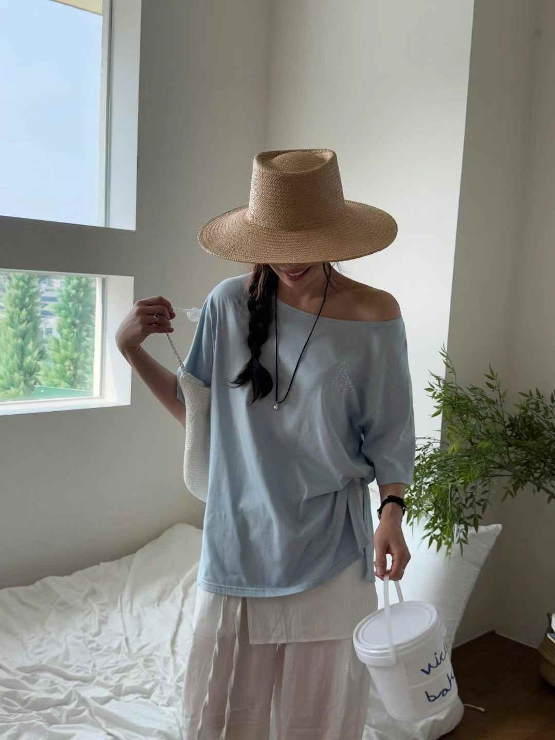 GLOSSY韓國代購㊣女士新品25春夏時尚熱賣休閑真品推薦人氣T恤GLOSSYT恤