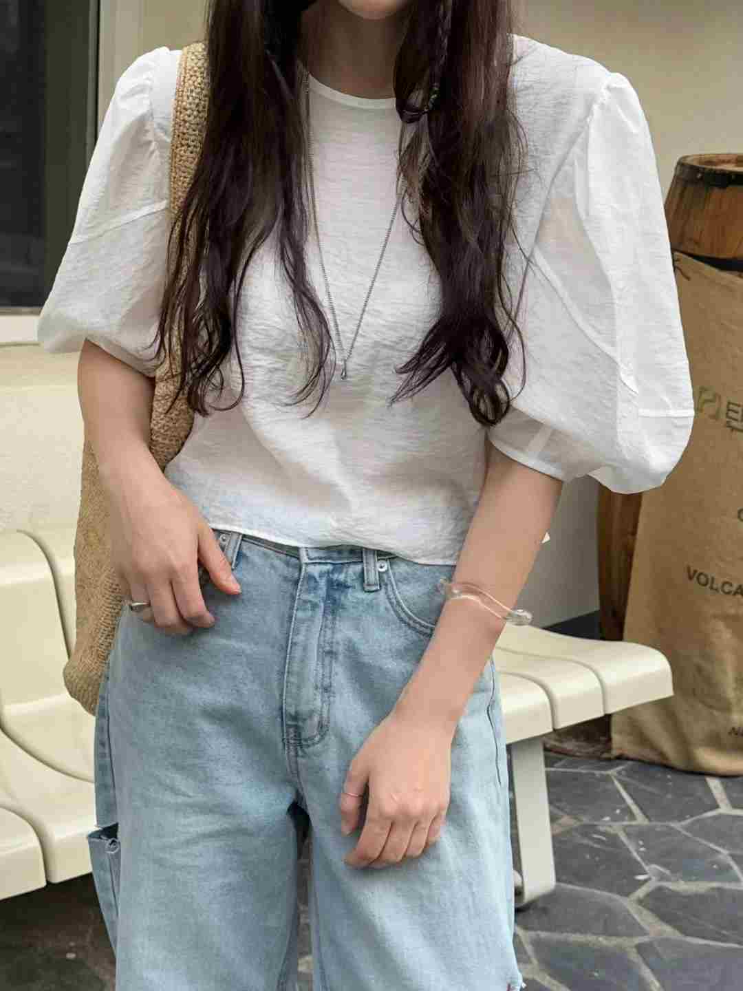 GLOSSY東大門㊣代購女士新款真品休閑熱賣推薦時尚襯衫蕾絲衫GLOSSY襯衫/蕾絲衫
