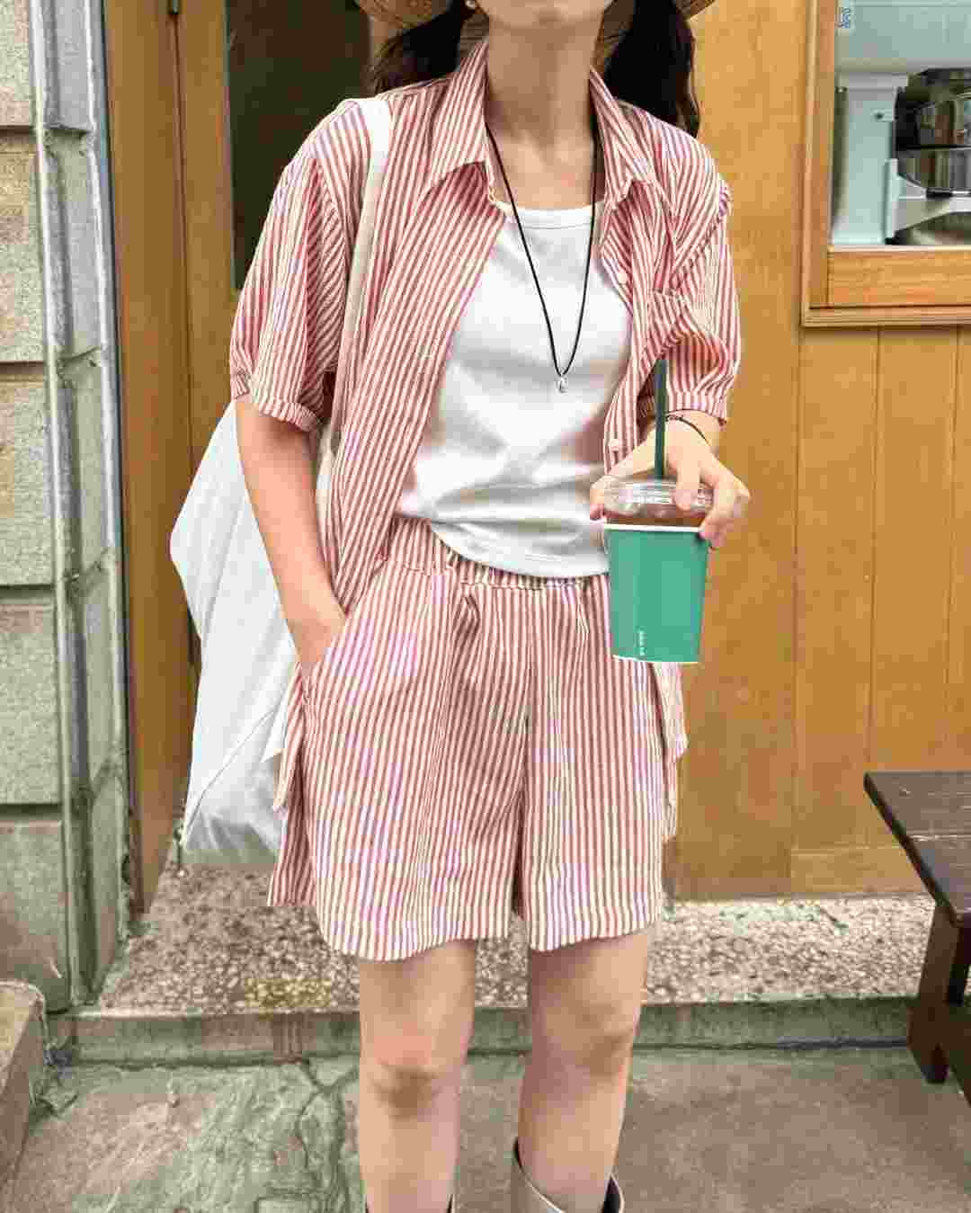 GLOSSY韓國直郵㊣女裝新款25春夏休閑真品人氣推薦時尚短褲GLOSSY短褲