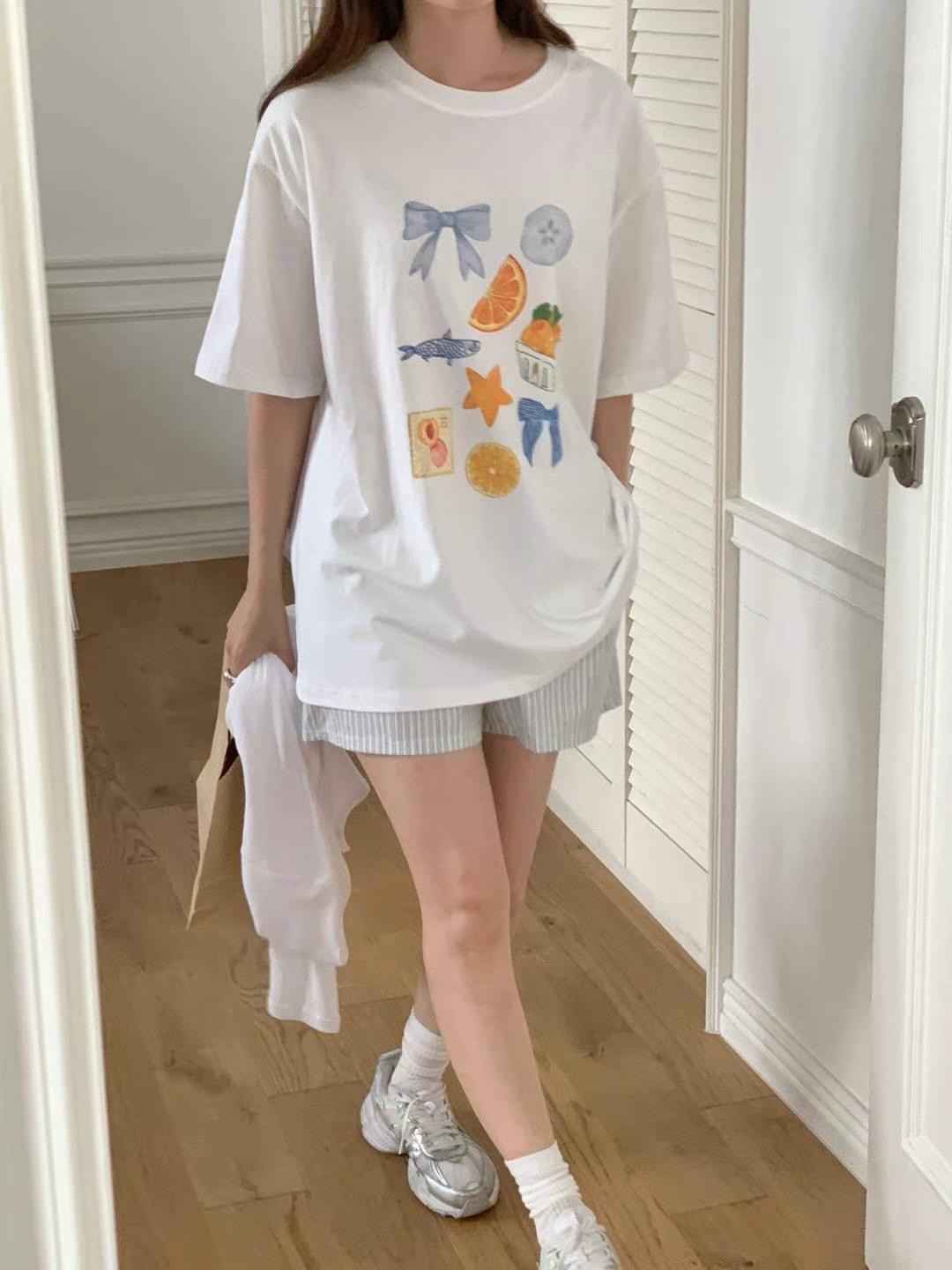 ONEMORETHING東大門㊣實拍女裝新品真品時尚25春夏人氣熱賣T恤ONEMORETHINGT恤