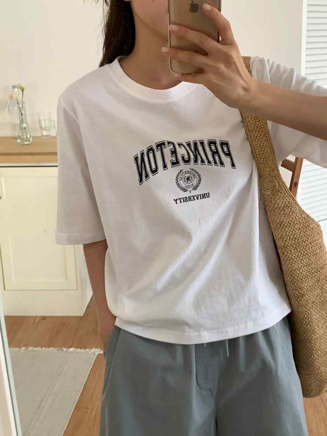 TDOUBLEJ韓國代購㊣女士新品職業熱賣真品推薦人氣25春夏T恤TDOUBLEJT恤