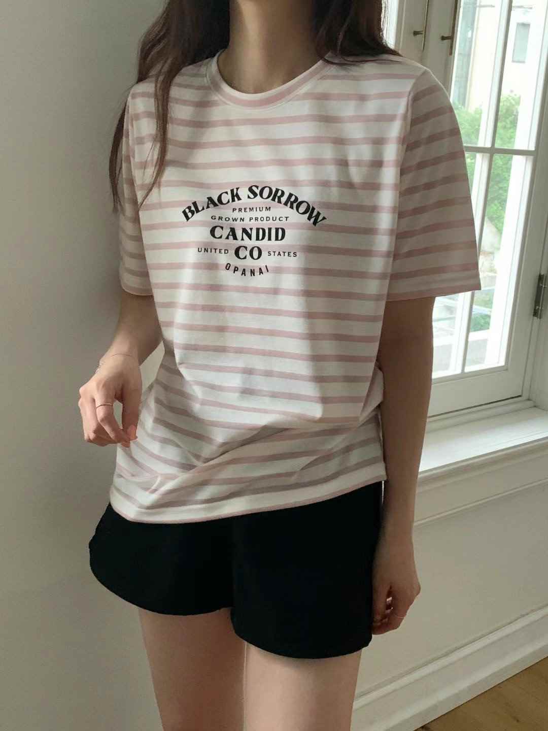 TDOUBLEJ東大門㊣實拍女裝新品人氣休閑真品25春夏推薦職業T恤TDOUBLEJT恤