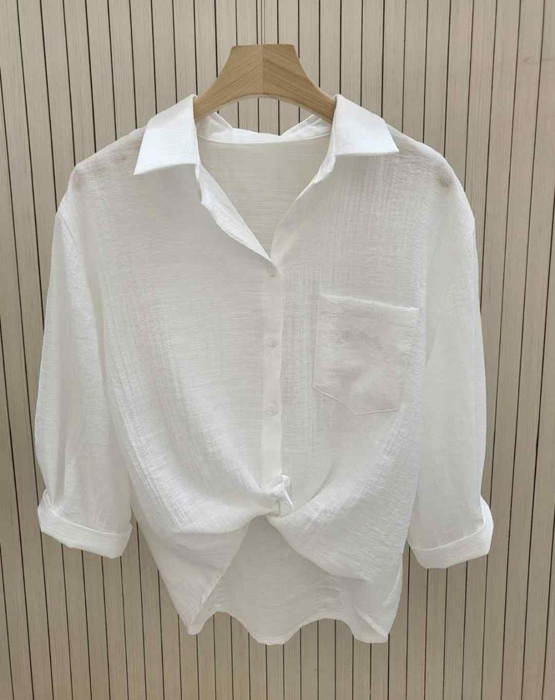 COCOS/ONE TOP韓國直郵㊣女士新款職業推薦25春夏襯衫蕾絲衫COCOS/ONE TOP襯衫/蕾絲衫