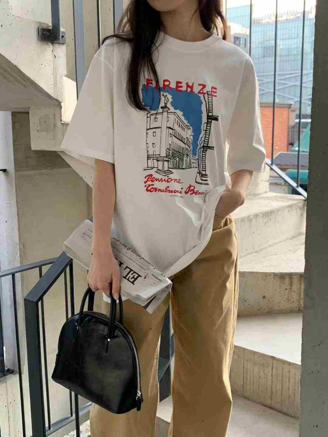 ARHEE東大門㊣實拍女裝新款休閑人氣時尚熱賣真品25春夏T恤ARHEET恤