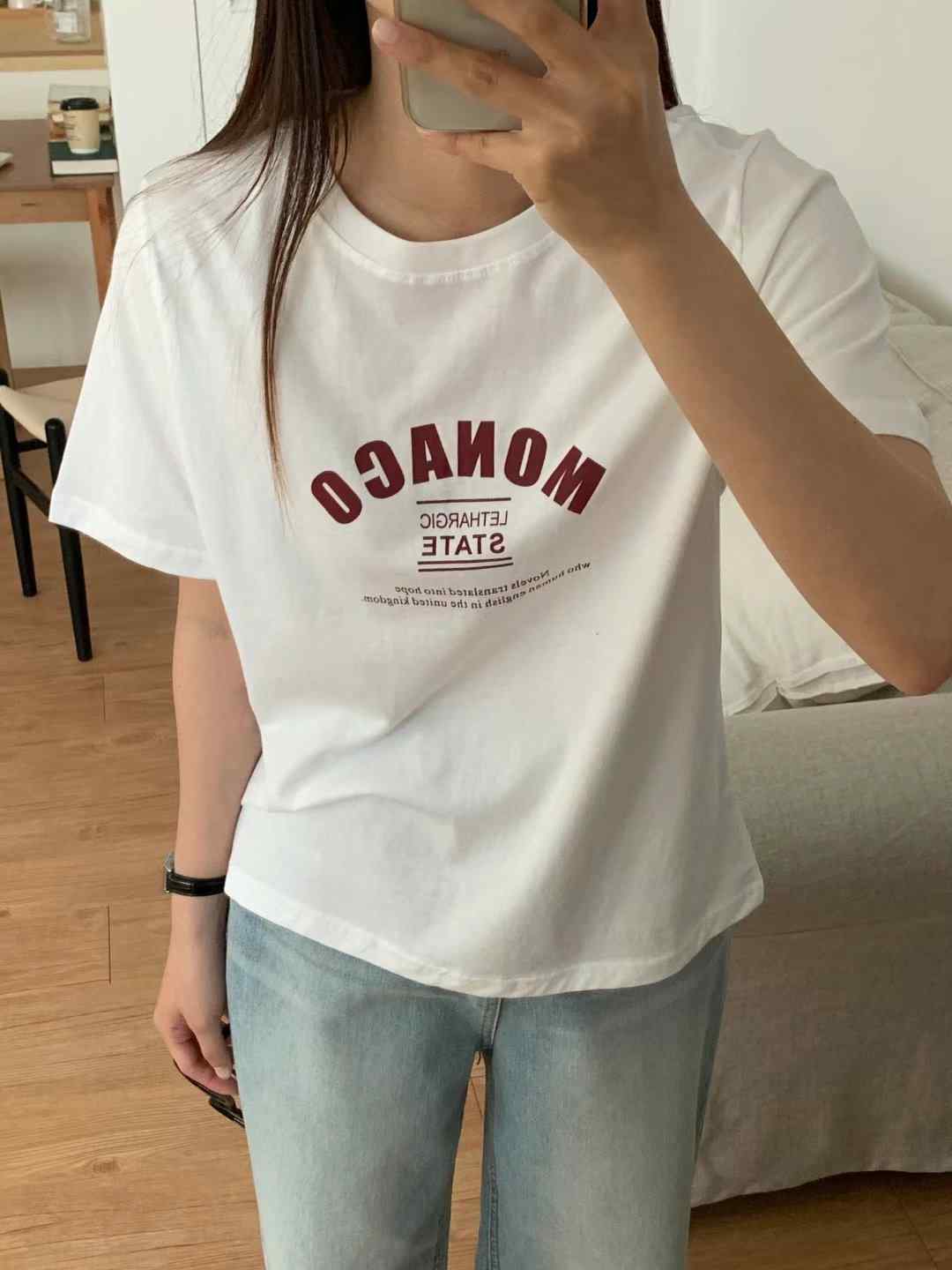 TDOUBLEJ東大門㊣代購女裝新品25春夏人氣熱賣真品休閑時尚T恤TDOUBLEJT恤