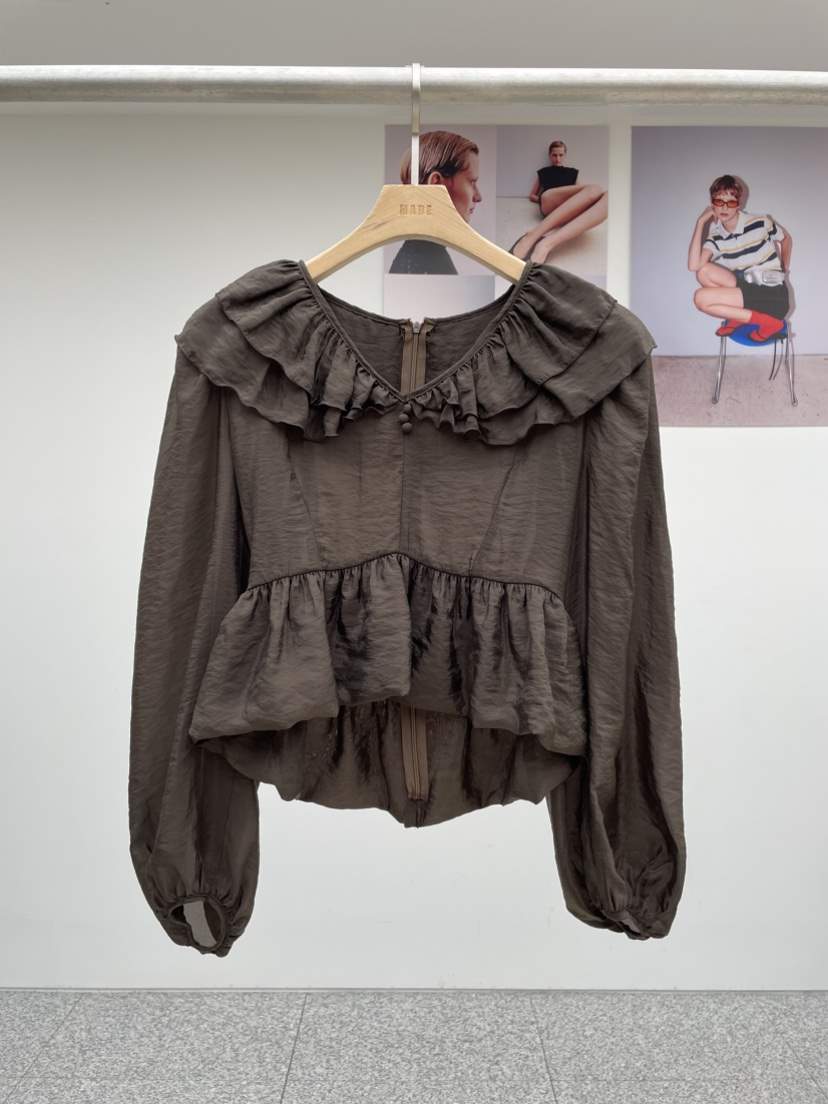 MADE-P東大門㊣代購女士新品真品25春夏推薦時尚襯衫蕾絲衫MADE-P襯衫/蕾絲衫