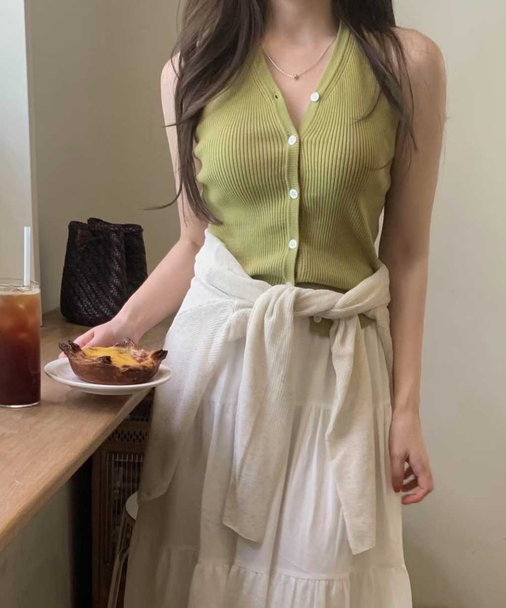 HIDEWAY韓國直郵㊣女裝新款推薦熱賣休閑人氣真品時尚馬甲紐扣HIDEWAY馬甲