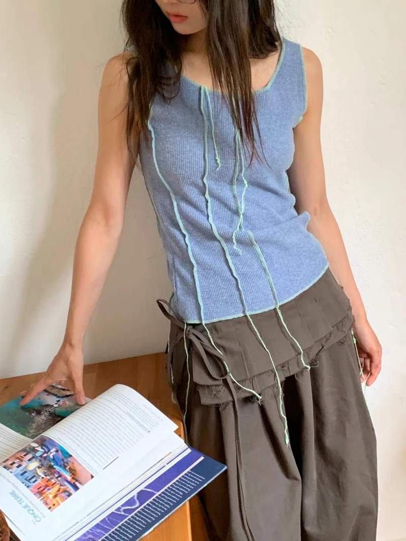 EXCUSE韓國直郵㊣女裝新款職業熱賣人氣時尚25春夏吊帶背心EXCUSE吊帶/背心