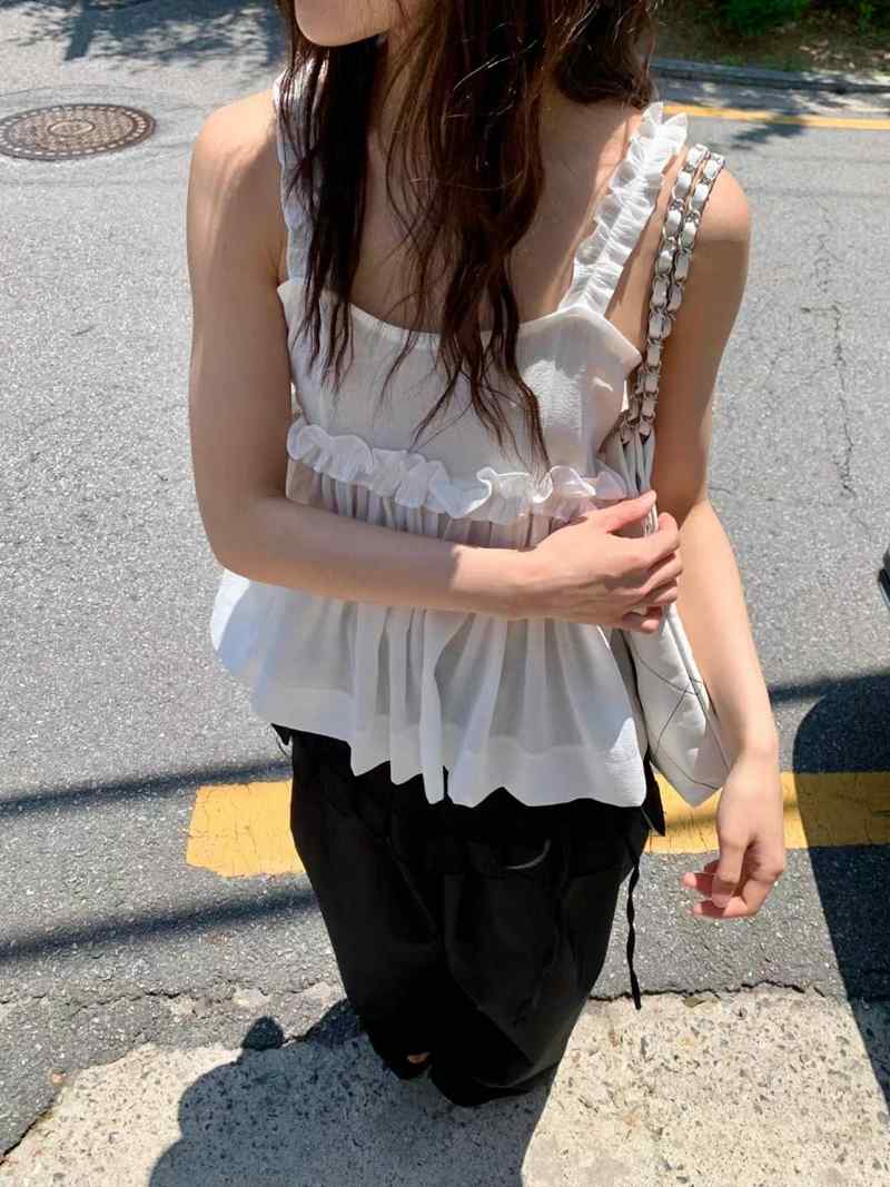 EXCUSE東大門㊣代購女士新品時尚真品休閑熱賣職業吊帶背心EXCUSE吊帶/背心