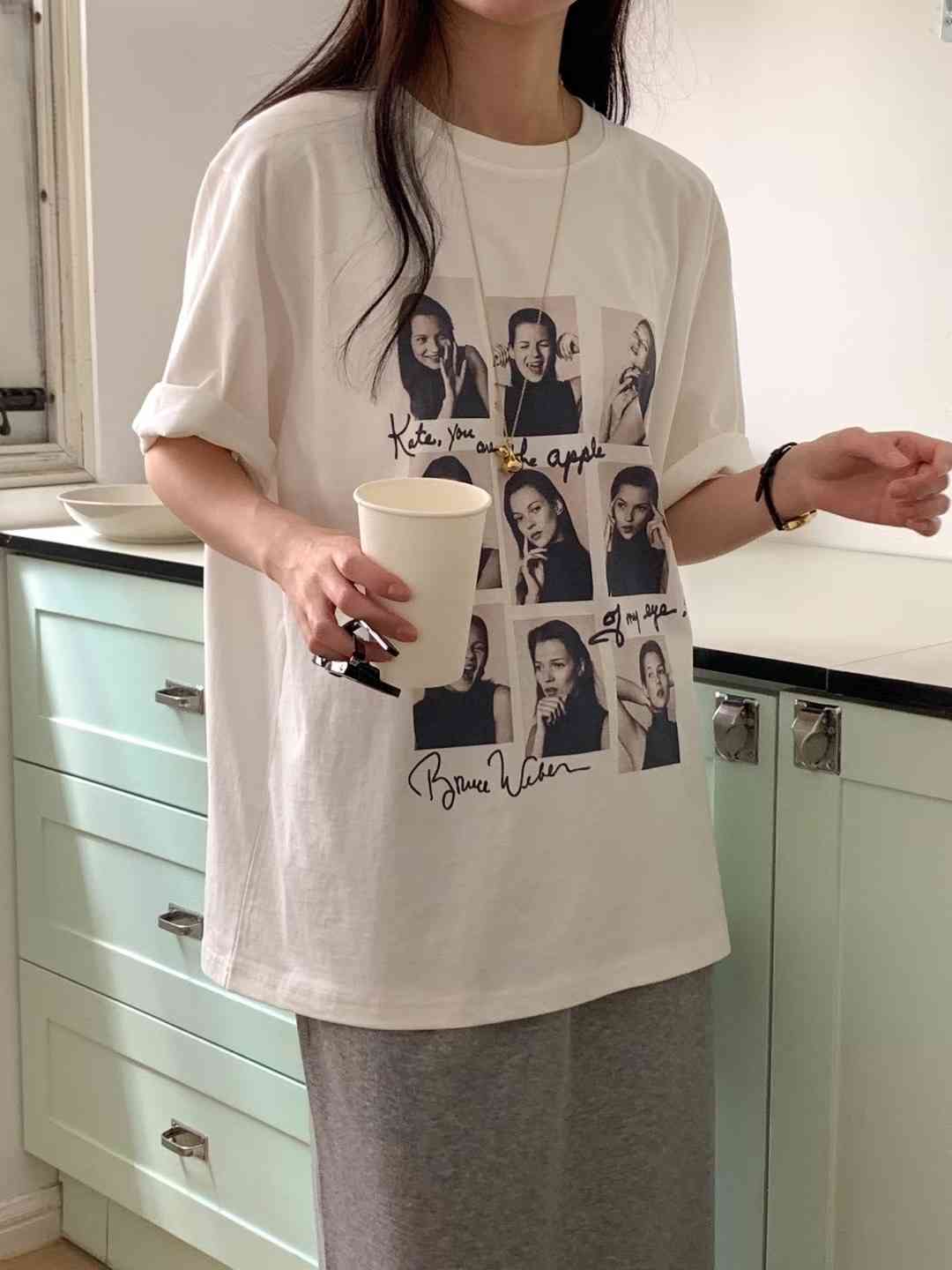 MELMEONT韓國代購㊣女士新款人氣真品熱賣休閑時尚職業推薦T恤MELMEONTT恤