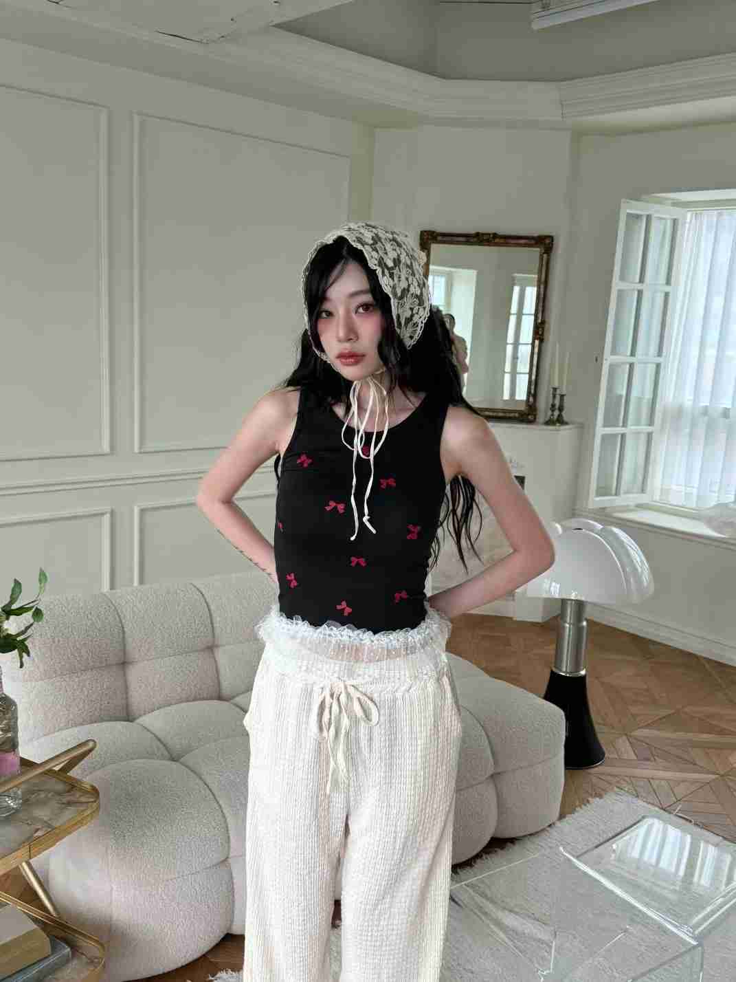 GISELE韓國代購㊣女裝新款熱賣休閑人氣25春夏推薦吊帶背心GISELE吊帶/背心