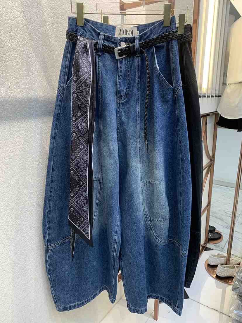 SYMBOL東大門㊣實拍女裝新品真品人氣熱賣時尚牛仔褲不含腰帶SYMBOL牛仔褲
