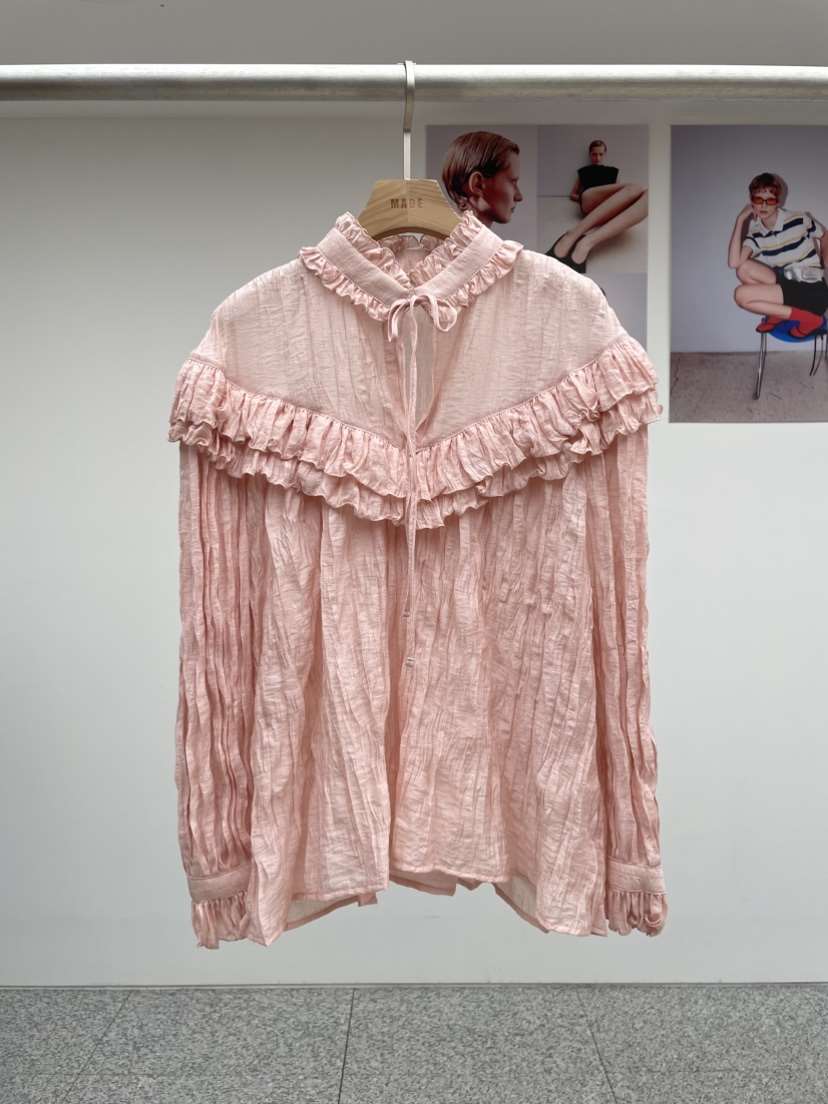 MADE-P東大門㊣實拍女裝新品推薦休閑25春夏熱賣襯衫蕾絲衫MADE-P襯衫/蕾絲衫