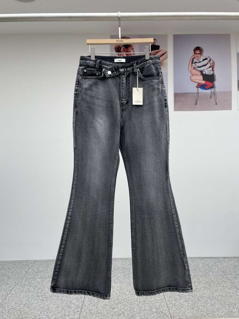 MADE-P東大門㊣代購女裝新品推薦職業休閑人氣真品25春夏牛仔褲MADE-P牛仔褲