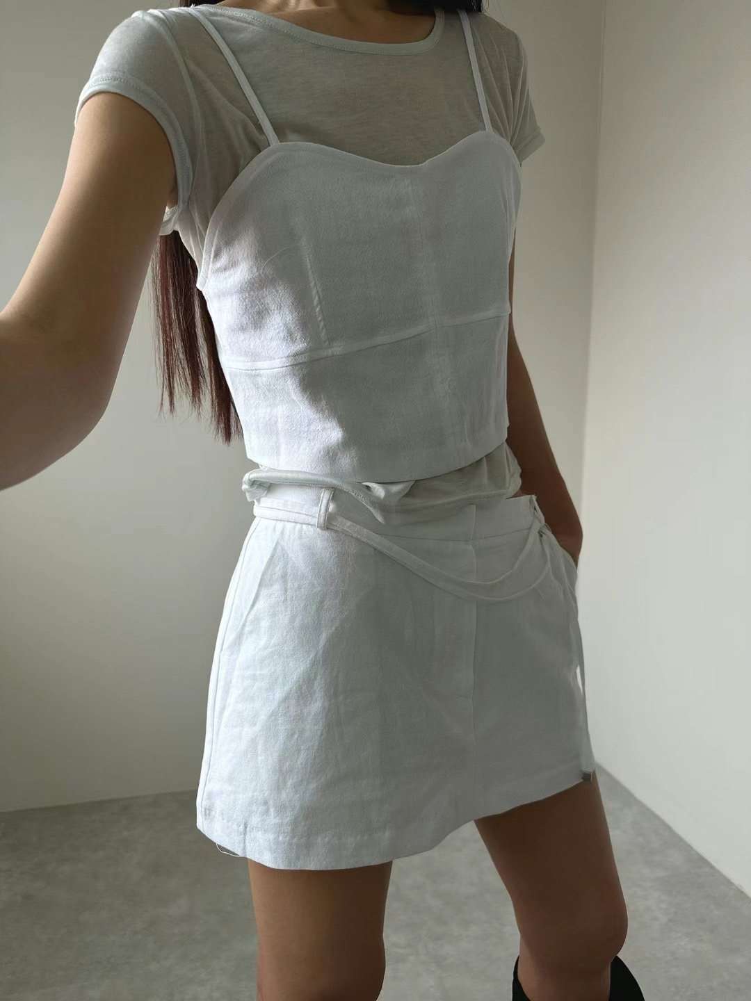 UNENE-OT東大門㊣實拍女士新品人氣真品推薦吊帶背心不含內搭UNENE吊帶/背心