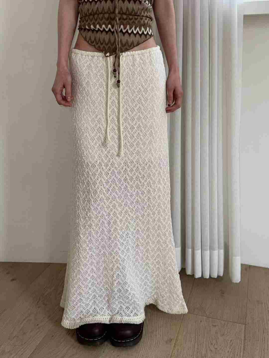 THELACREAM韓國直郵㊣女裝新品25春夏人氣休閑熱賣職業長裙THELACREAM長裙