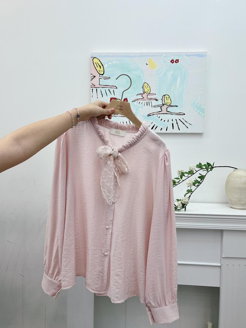 ABLESTUDIO東大門㊣代購女士新品職業25春夏襯衫蕾絲衫SaleABLE STUDIO襯衫/蕾絲衫