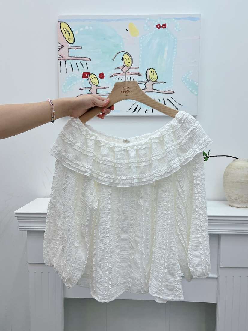 ABLESTUDIO東大門㊣實拍女裝新款時尚推薦25春夏襯衫蕾絲衫SaleABLE STUDIO襯衫/蕾絲衫