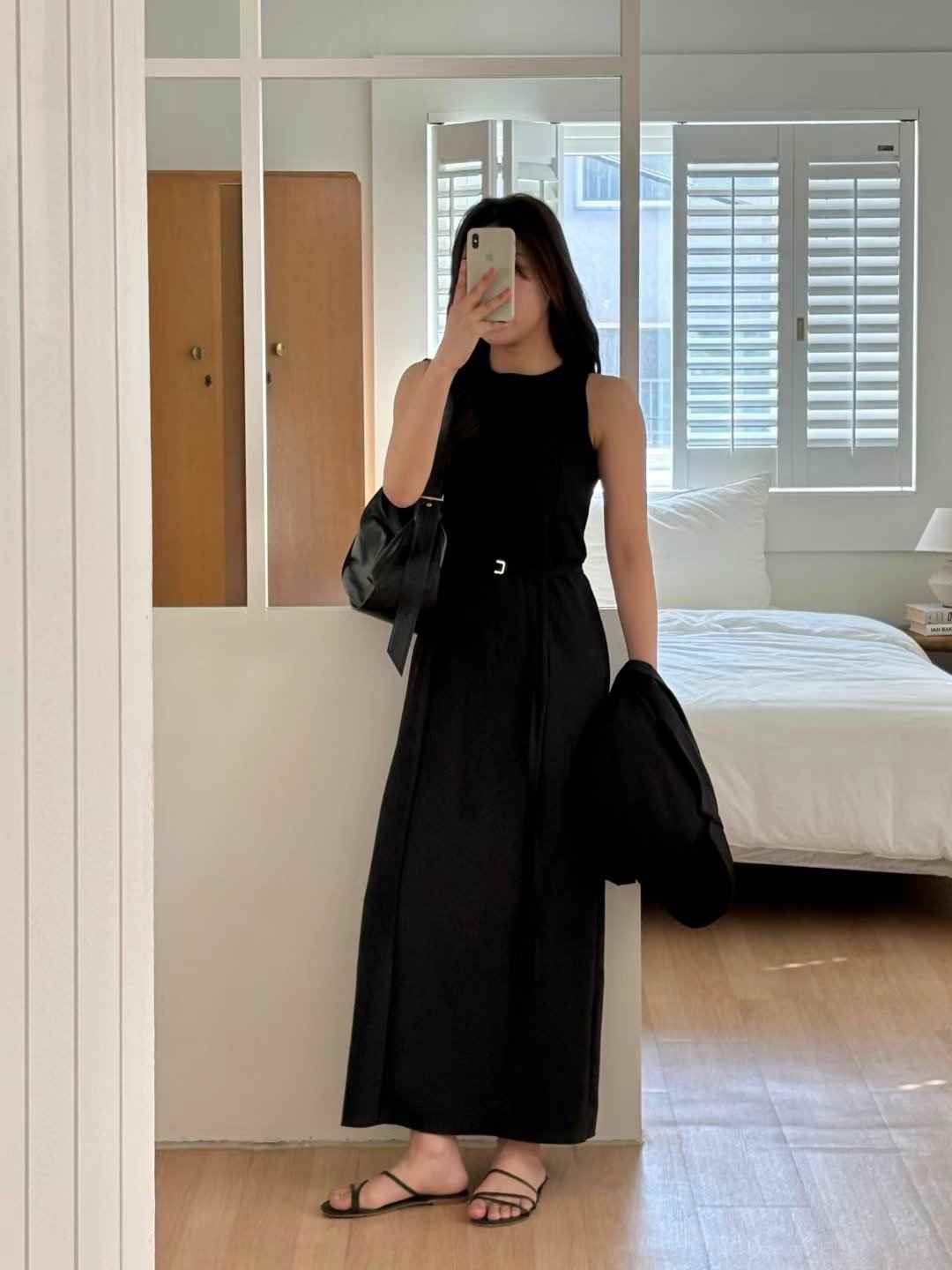 ARIANA東大門㊣直郵女士新品時尚休閑推薦真品連衣裙含脖帶ARIANA連衣裙