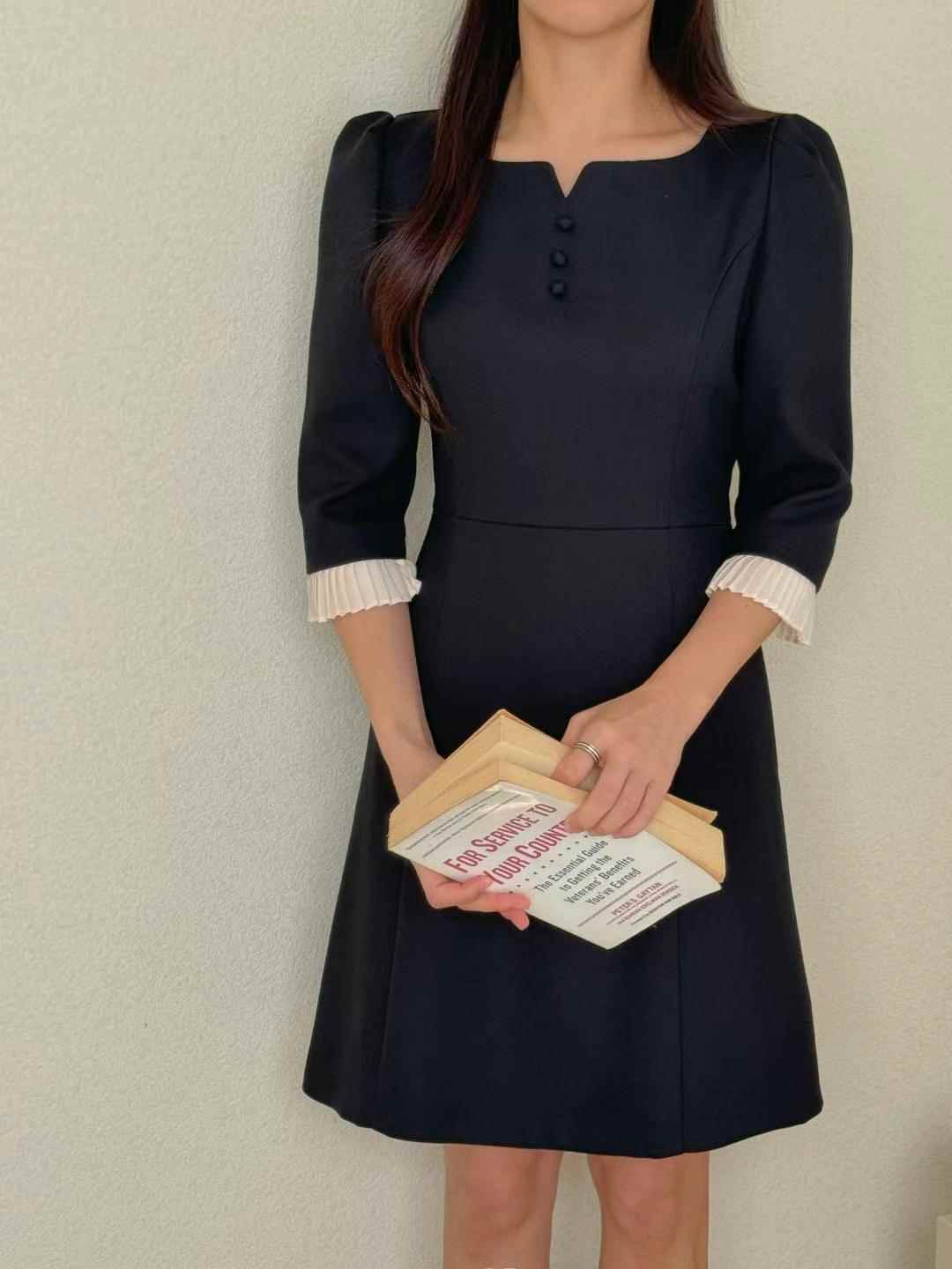 ANDBYL東大門㊣代購女士新品人氣熱賣推薦時尚職業連衣裙短款ANDBYL連衣裙