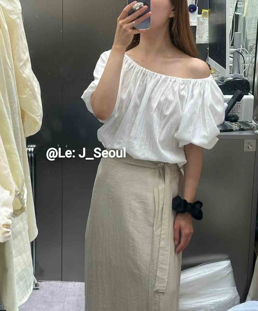 LEJ SEOUL韓國直郵㊣女士新品職業時尚推薦人氣襯衫蕾絲衫LEJ SEOUL襯衫/蕾絲衫
