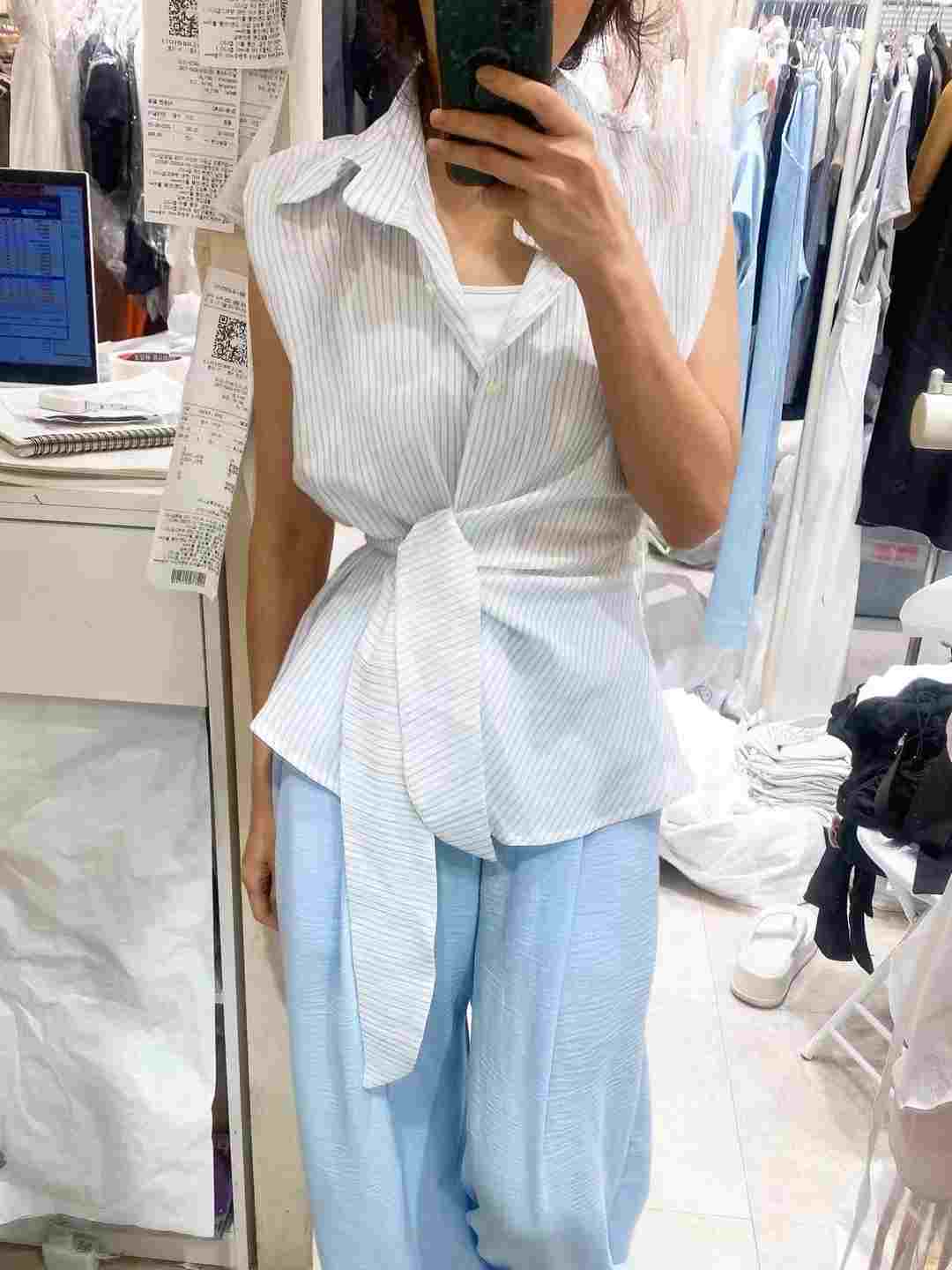 PERI.MI東大門㊣代購女裝新款25春夏休閑時尚推薦人氣馬甲PERI.MI馬甲