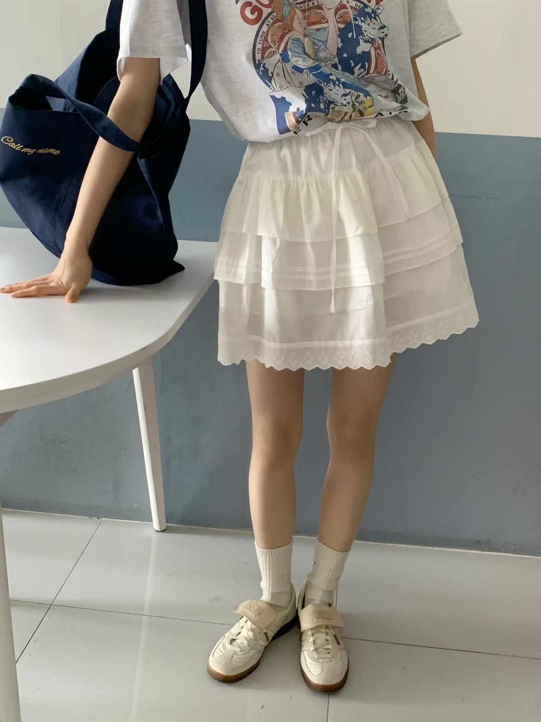 CALLMYNAME韓國代購㊣女士新品人氣休閑熱賣時尚職業推薦短裙Call my name短裙