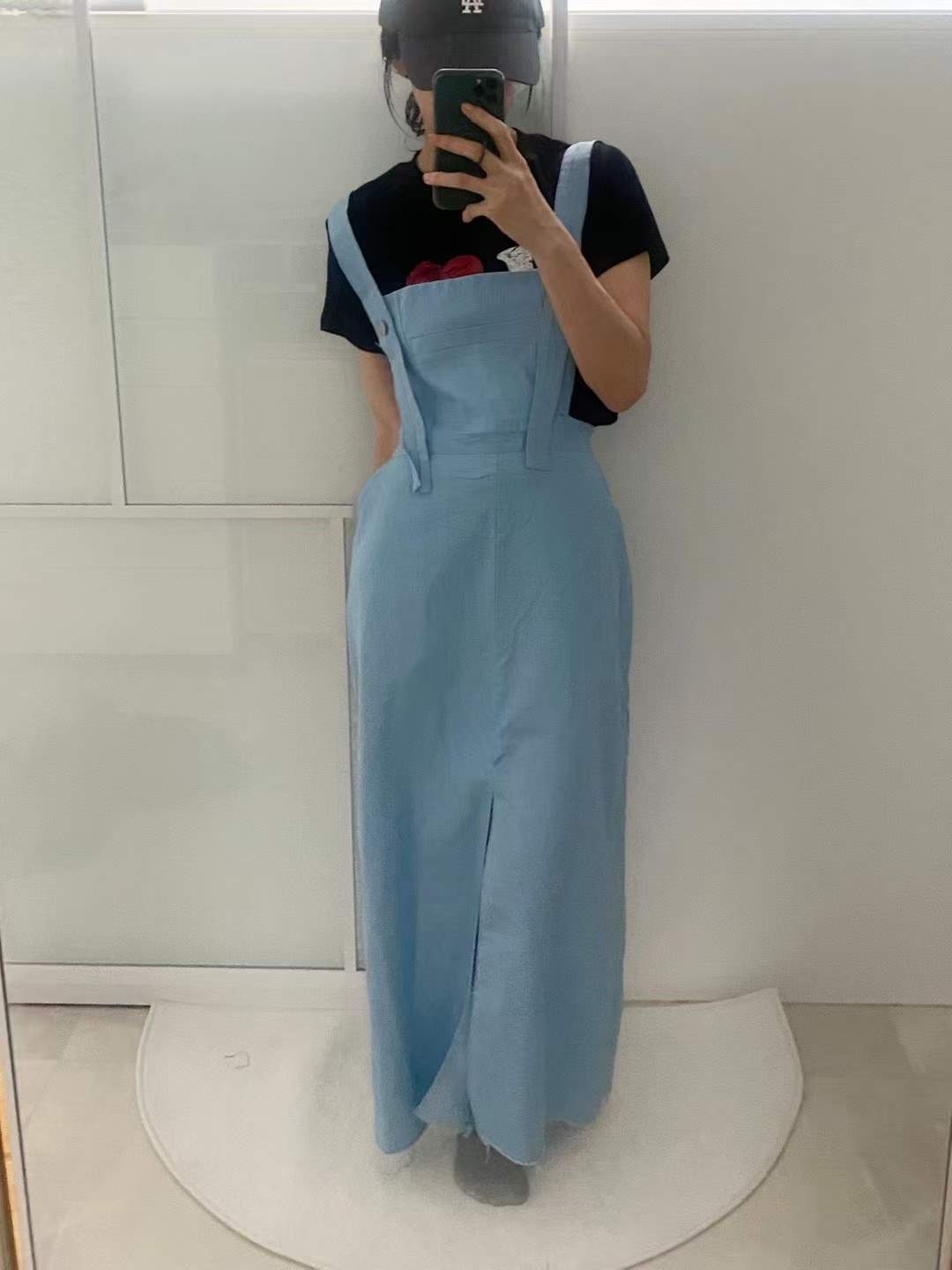PERI.MI東大門㊣實拍女裝新款真品25春夏休閑連衣裙不含內搭PERI.MI連衣裙