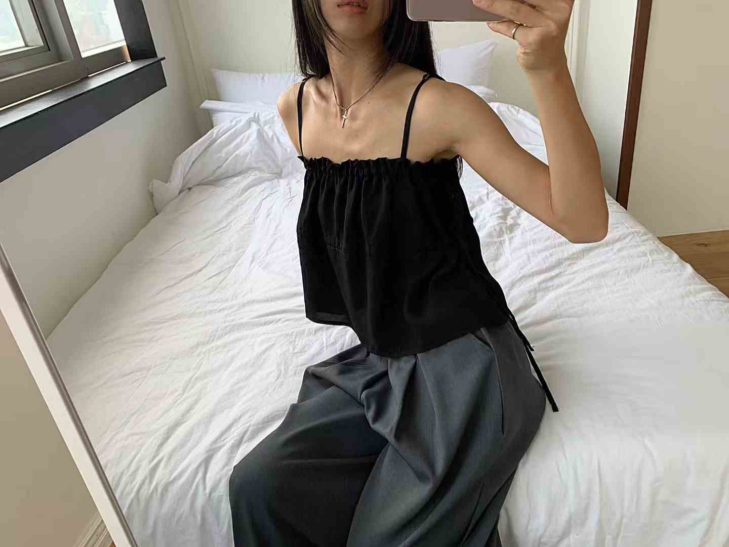 BIRTHDAY-OT東大門㊣代購女裝新款25春夏人氣真品吊帶背心BIRTHDAY-OT吊帶/背心
