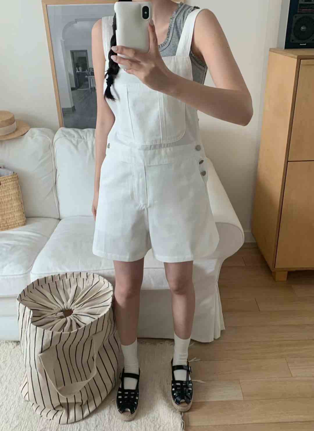 CALLMYNAME東大門㊣代購女士新款時尚休閑25春夏熱賣背帶褲Call my name背帶褲