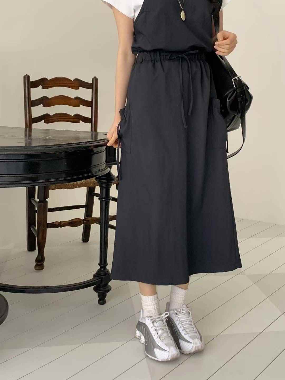 CALLMYNAME東大門㊣代購女士新品25春夏職業真品休閑時尚長裙Call my name長裙