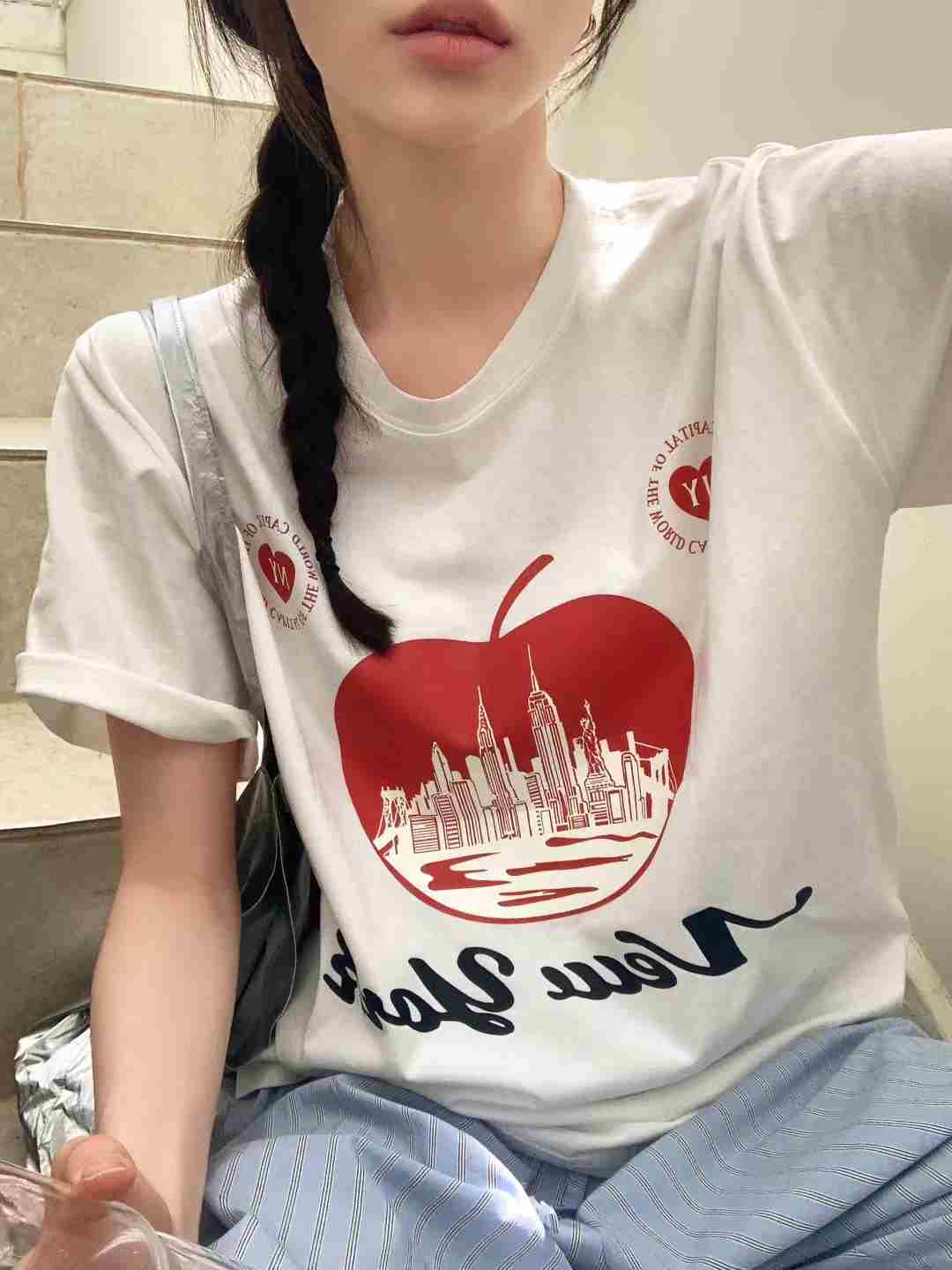 CALLMYNAME東大門㊣實拍女裝新品推薦25春夏休閑真品人氣T恤Call my nameT恤
