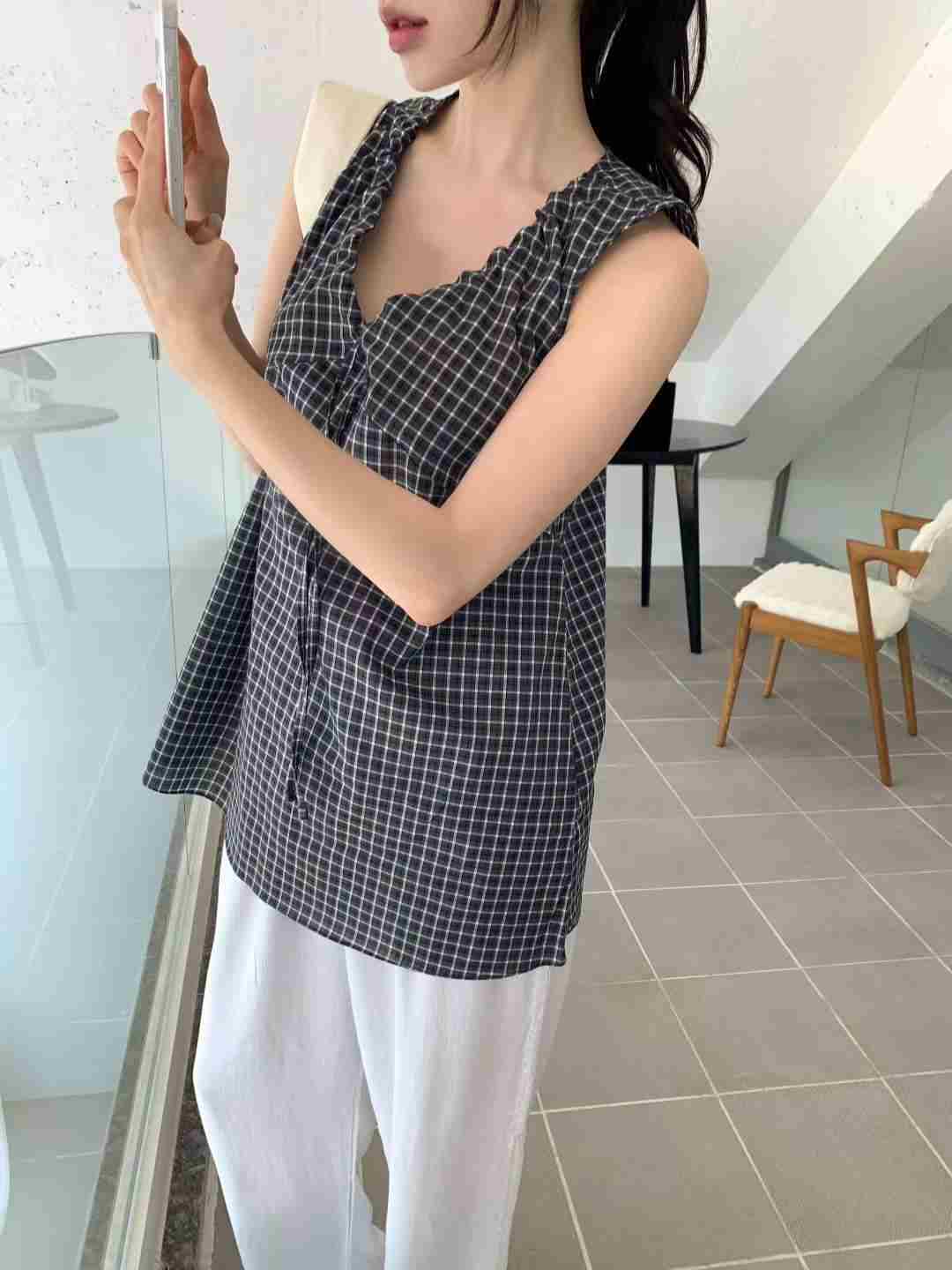 CALLMYNAME東大門㊣代購女裝新品25春夏人氣熱賣職業吊帶背心Call my name吊帶/背心