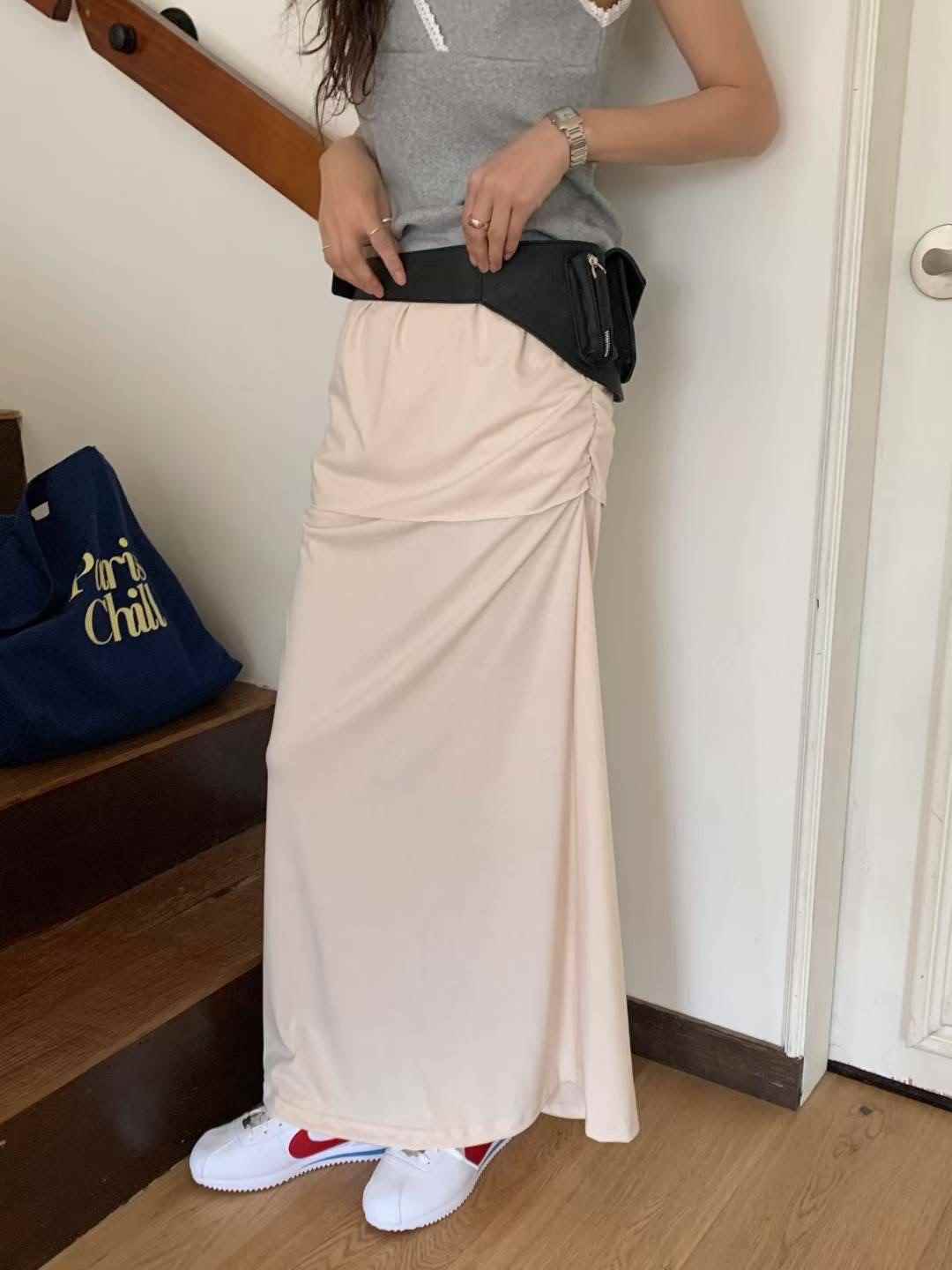 BEAGLE東大門㊣代購女裝新品職業休閑人氣熱賣長裙不含腰帶BEAGLE長裙