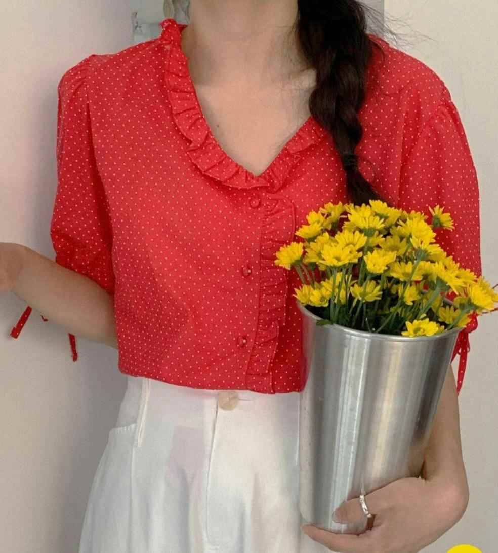 SECOND DRESS-세컨드레스-OT韓國直郵㊣女裝新品職業襯衫蕾絲衫SECOND DRESS襯衫/蕾絲衫