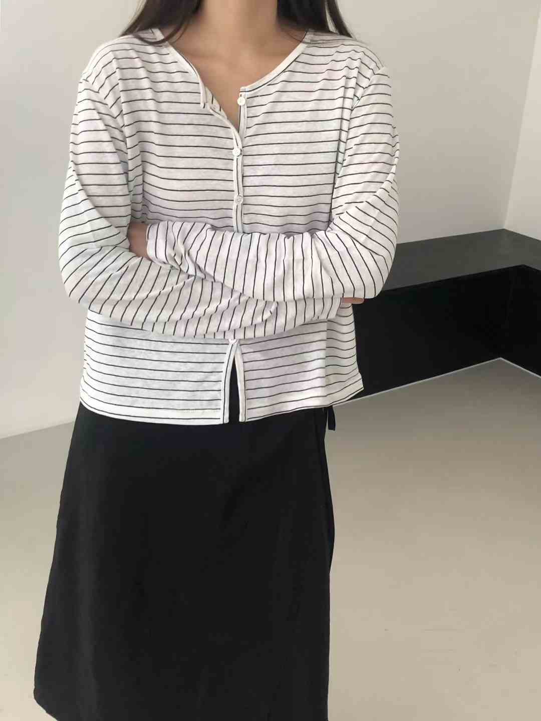 CLOSER韓國直郵㊣女士新品人氣職業熱賣休閑真品25春夏針織衫CLOSER針織衫